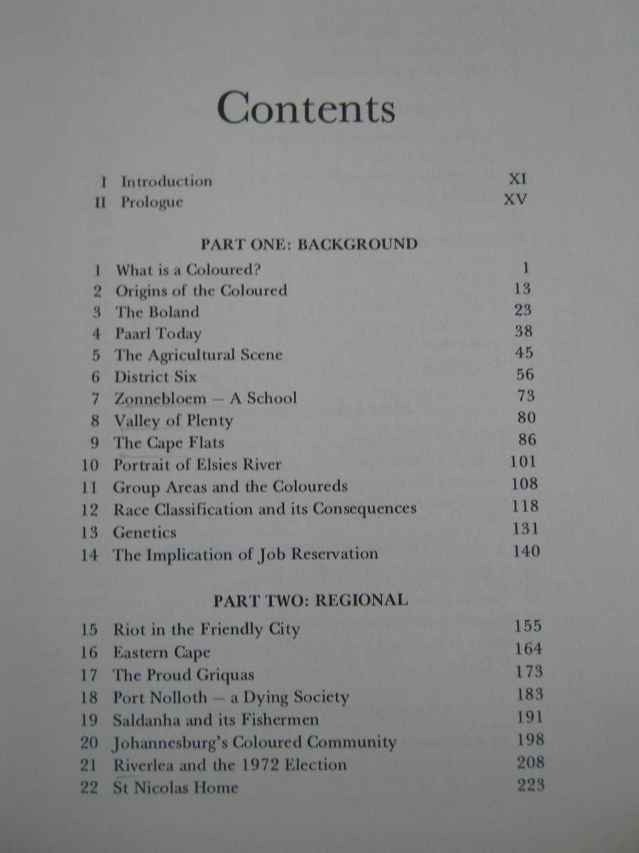 Coloured A Profile of Two Million South Africans Al J Venter