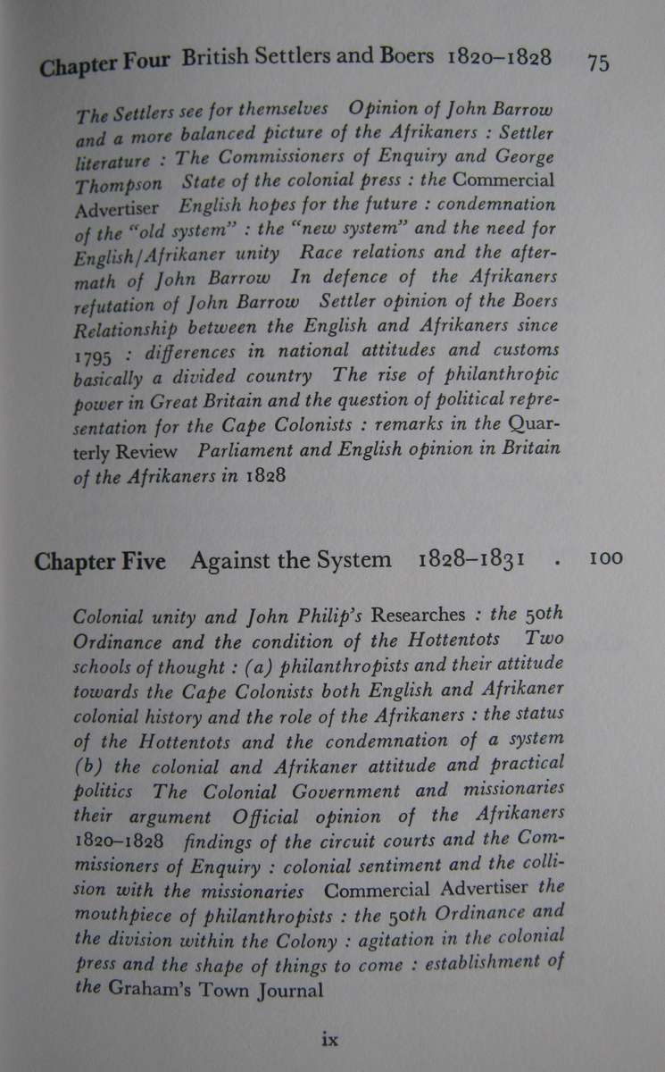 The Afrikaner - as Viewed by the English 1795-1854 M Streak