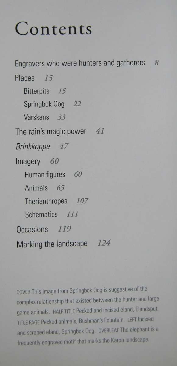 San Rock Engravings Marking the Karoo Landscape Neil Rusch & John Parkington