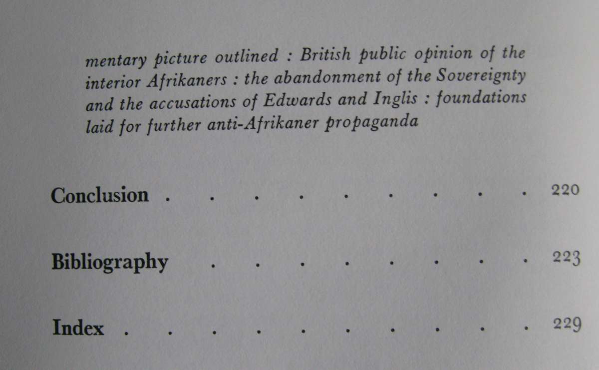 The Afrikaner - as Viewed by the English 1795-1854 M Streak