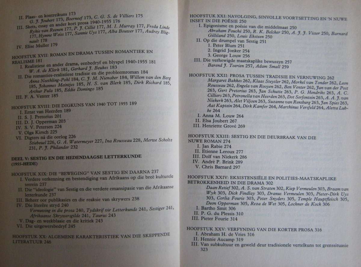 Die Afrikaanse Literatuur 1652-1987 J C Kannemeyer  P