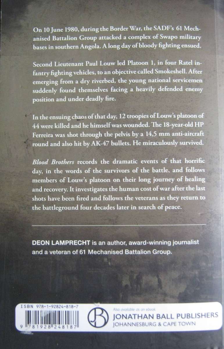 Blood Brothers To Background Smokeshell and Back Deon Lamprecht