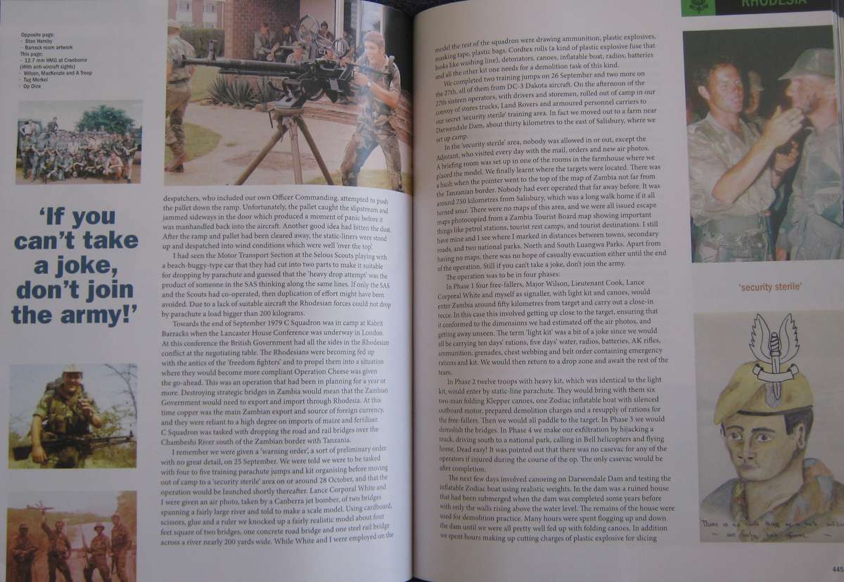 Rhodesia Special Air Service The Men Speak  Jonathan Pittaway Signed