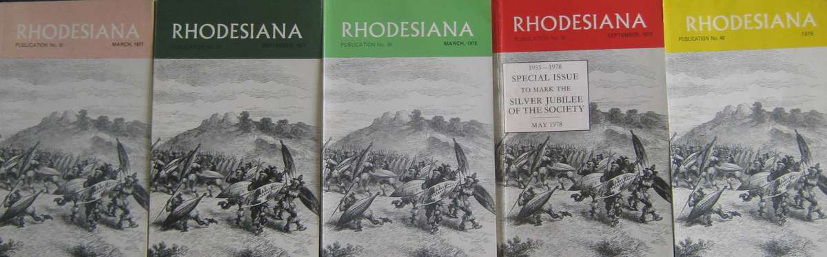 Full Set of 40 Rhodesiana Journals 1956 - 1979
