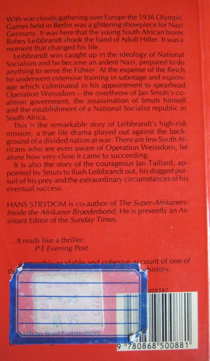For Volk and Fuhrer Hans Strydom Publisher