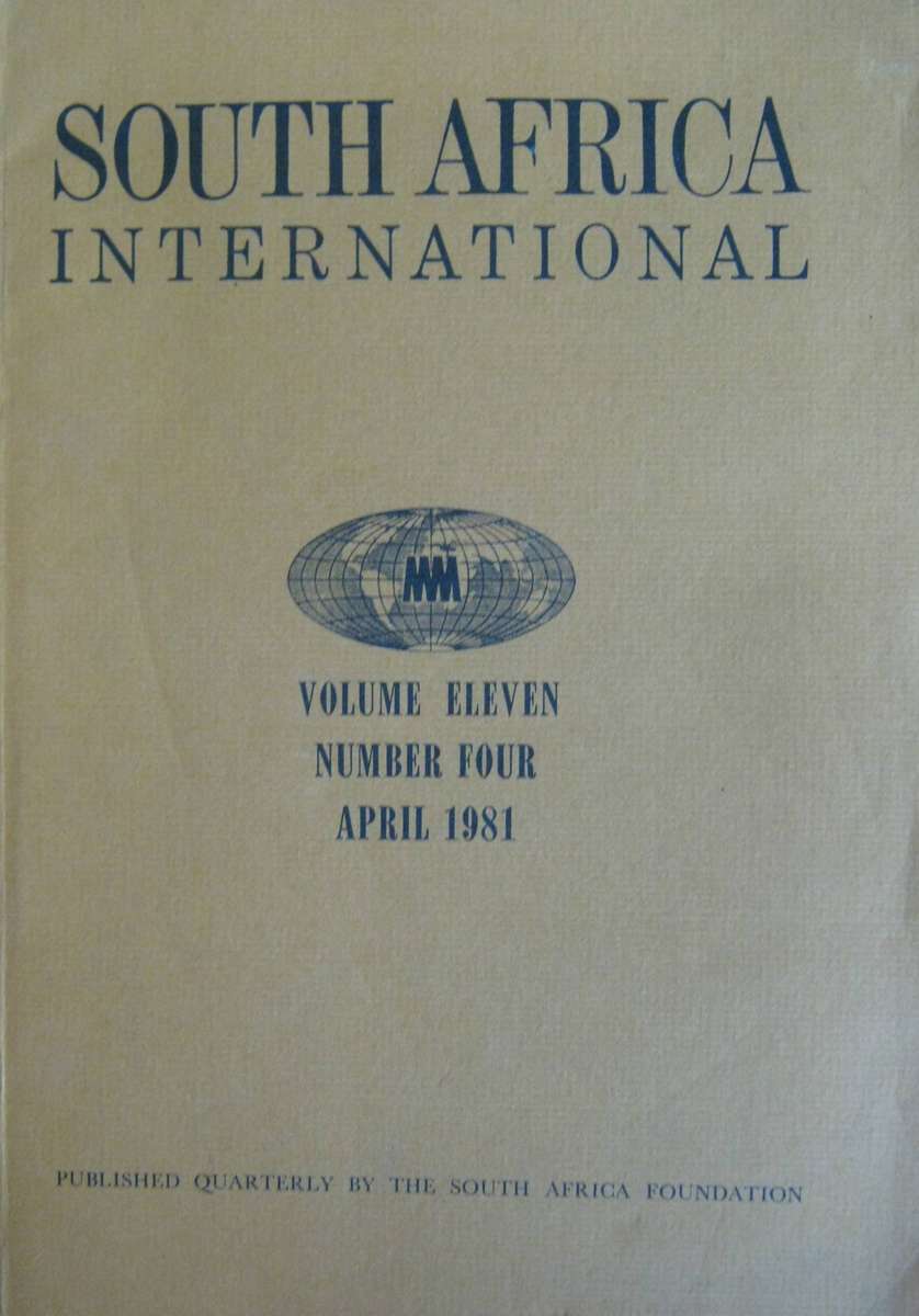 South Africa International Volume XI Number 4 April 1981