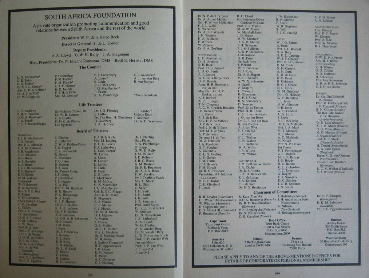 South Africa International Volume XI Number 4 April 1981