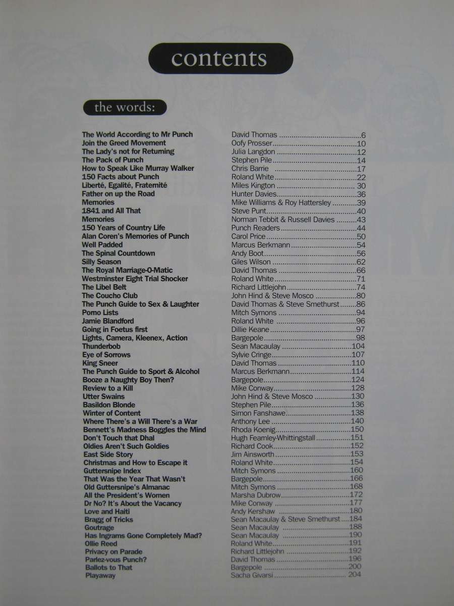 Pick of Punch 1992 Edited by David Thomas