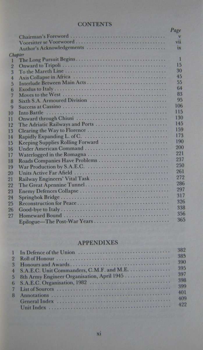 Salute the Sappers. Volume 8. Parts I & II of the South African Forces: World War II series. Signed