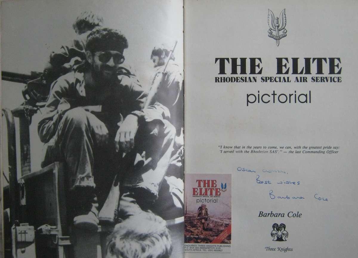 The Elite Rhodesian Special Air Service Pictorial Barbara Cole