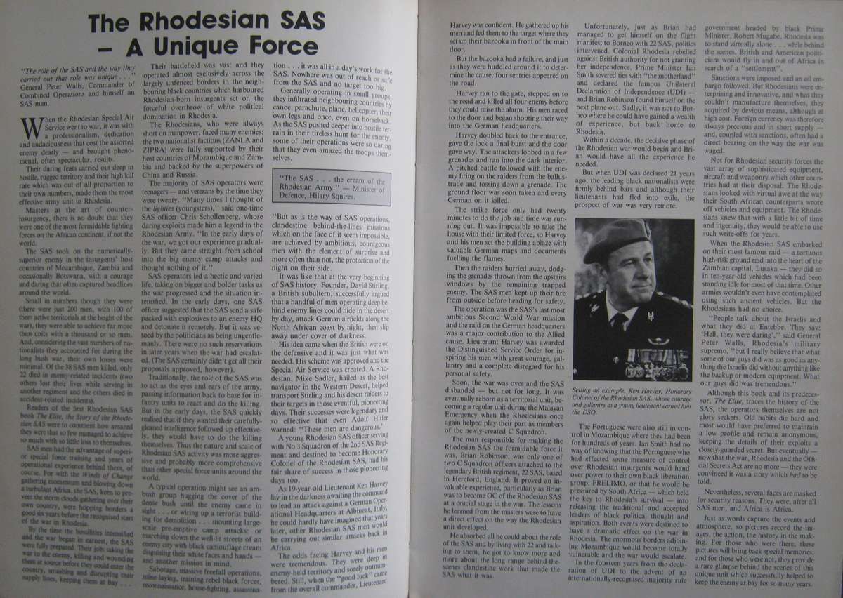 The Elite Rhodesian Special Air Service Pictorial Barbara Cole