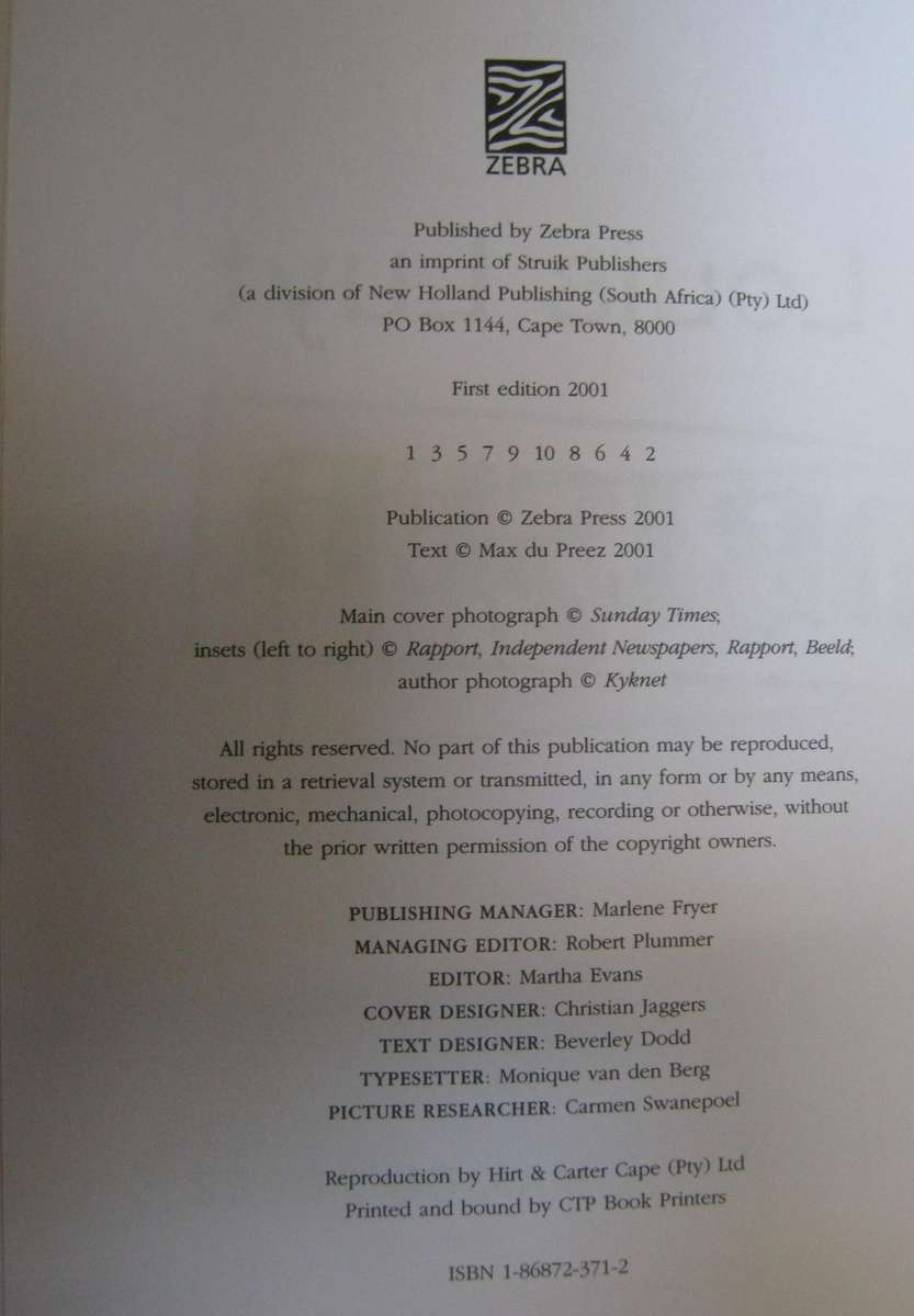 2 Louis Luyt Books. Walking Proud The Louis Luyt Autobiography & Louis Luyt Unauthorised