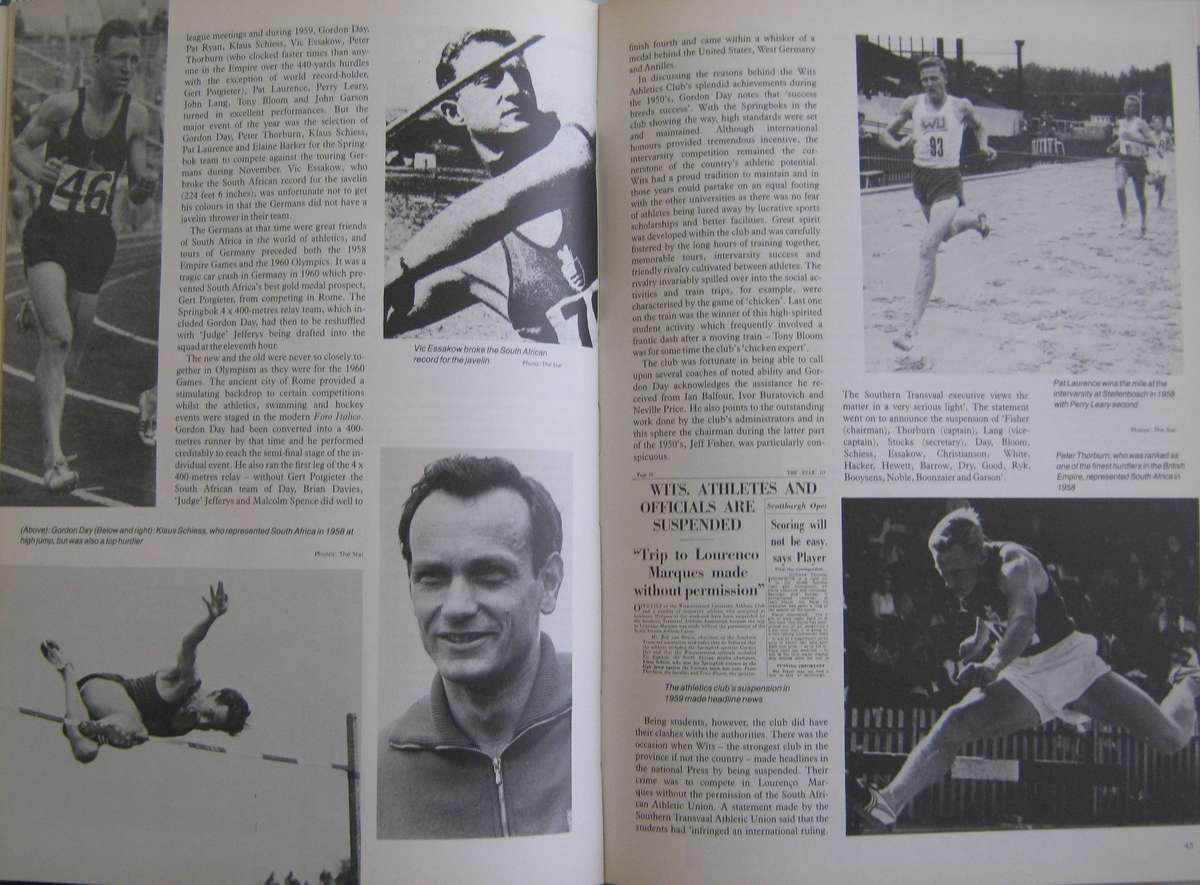 Wits Sport An Illustrated History of Sport at the University of the Witwatersrand Jonty Winch