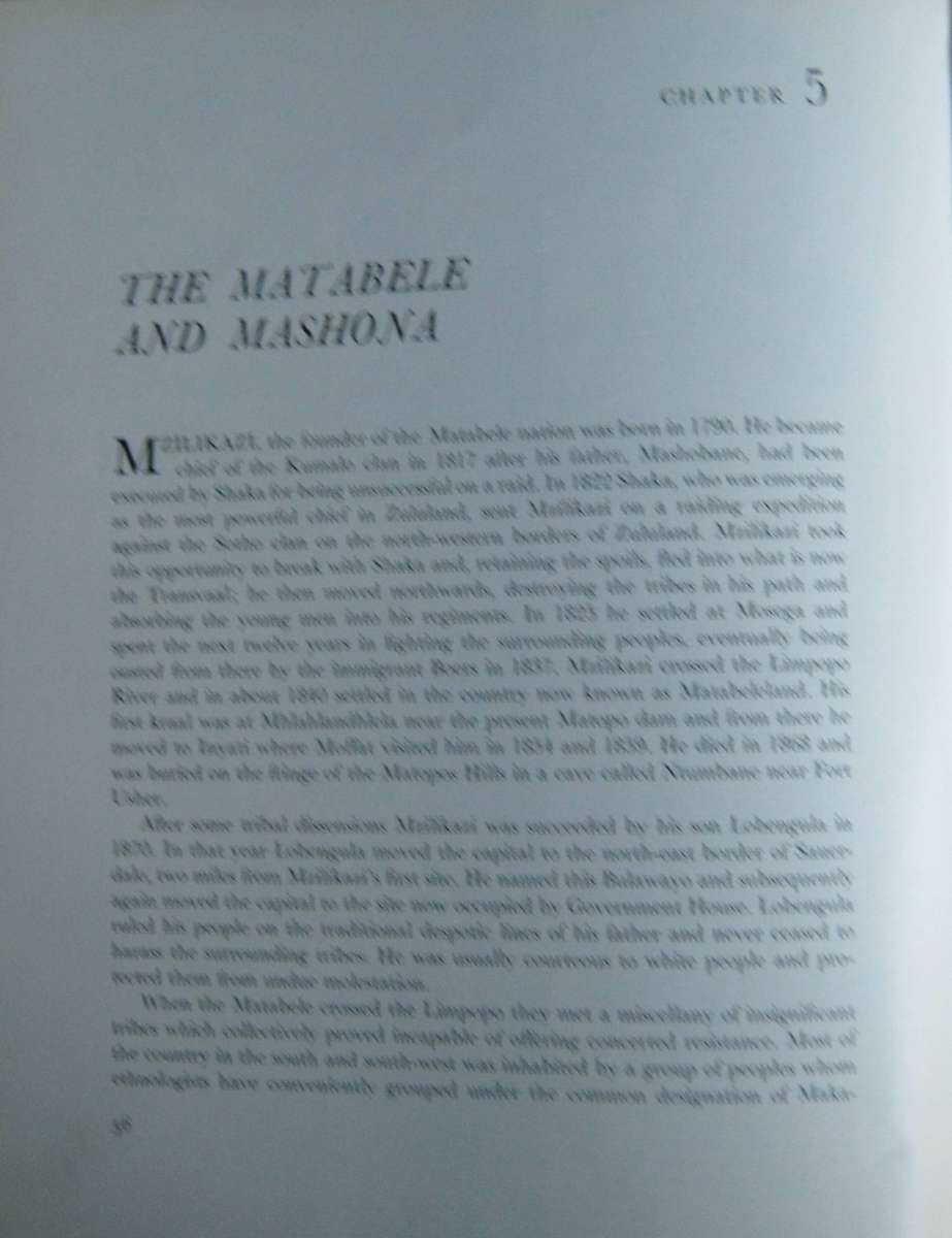 Rhodesian Epic T W Baxter and R W S Turner