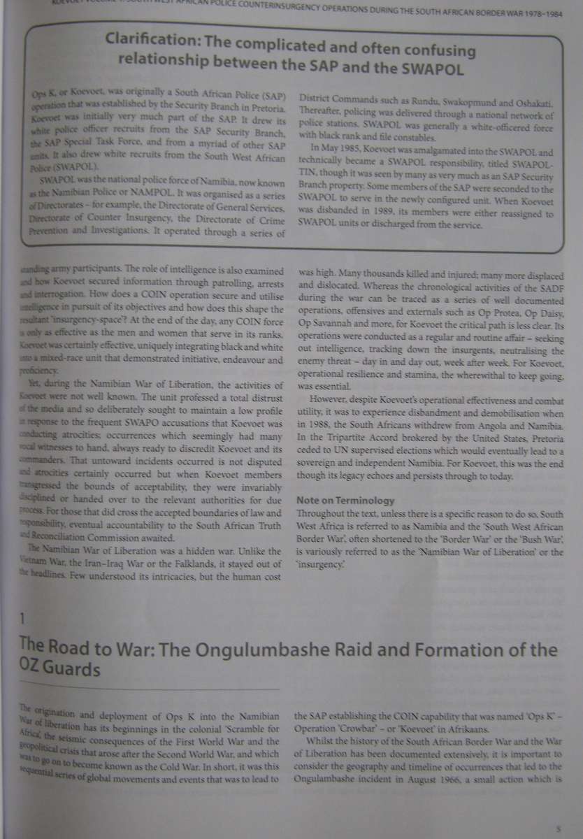 Koevoet South West African Police Counter-Insurgency Operations During the South African Border War