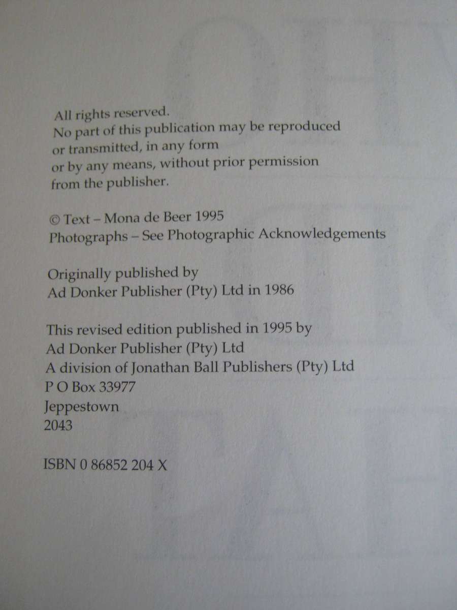 Who Did What in South Africa Mona De Beer