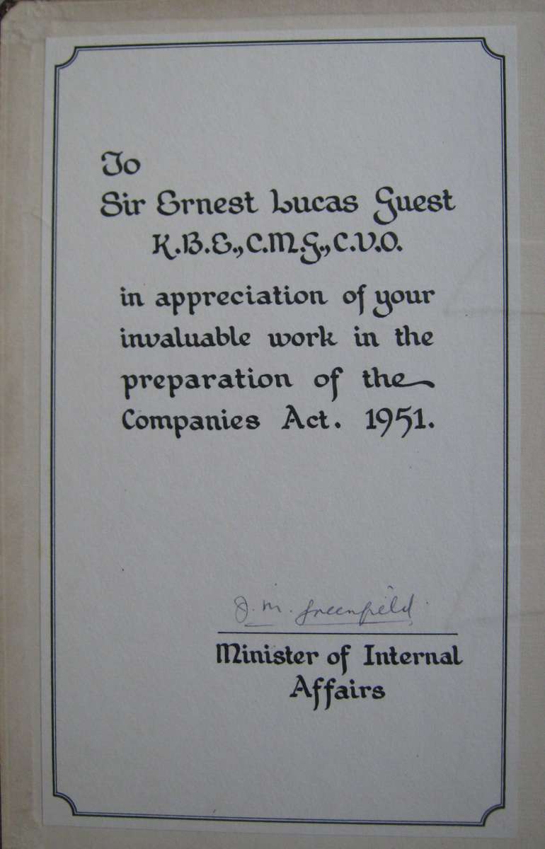 Southern Rhodesia  The Companies Act 1951