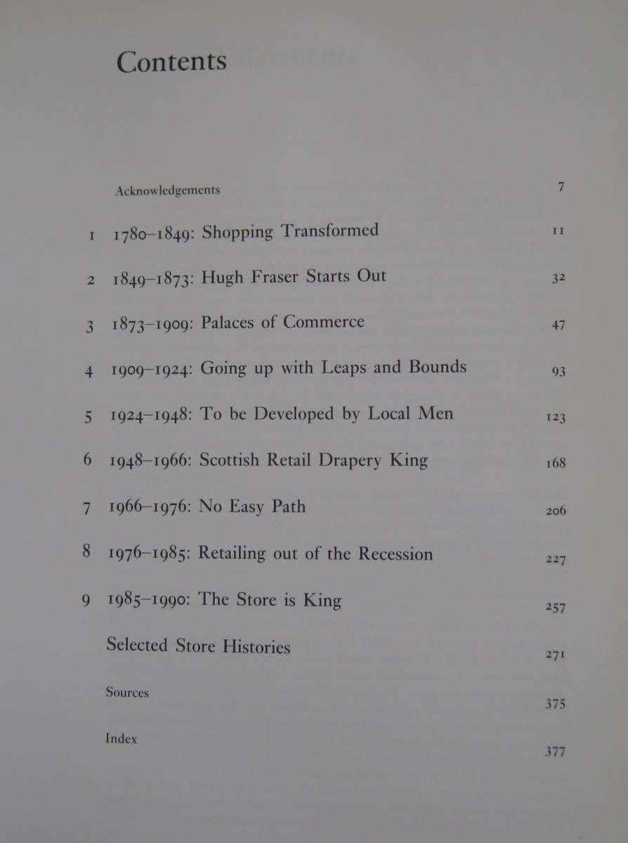 A Legend of Retailing House of Fraser  Michael Moss and Alison Turton