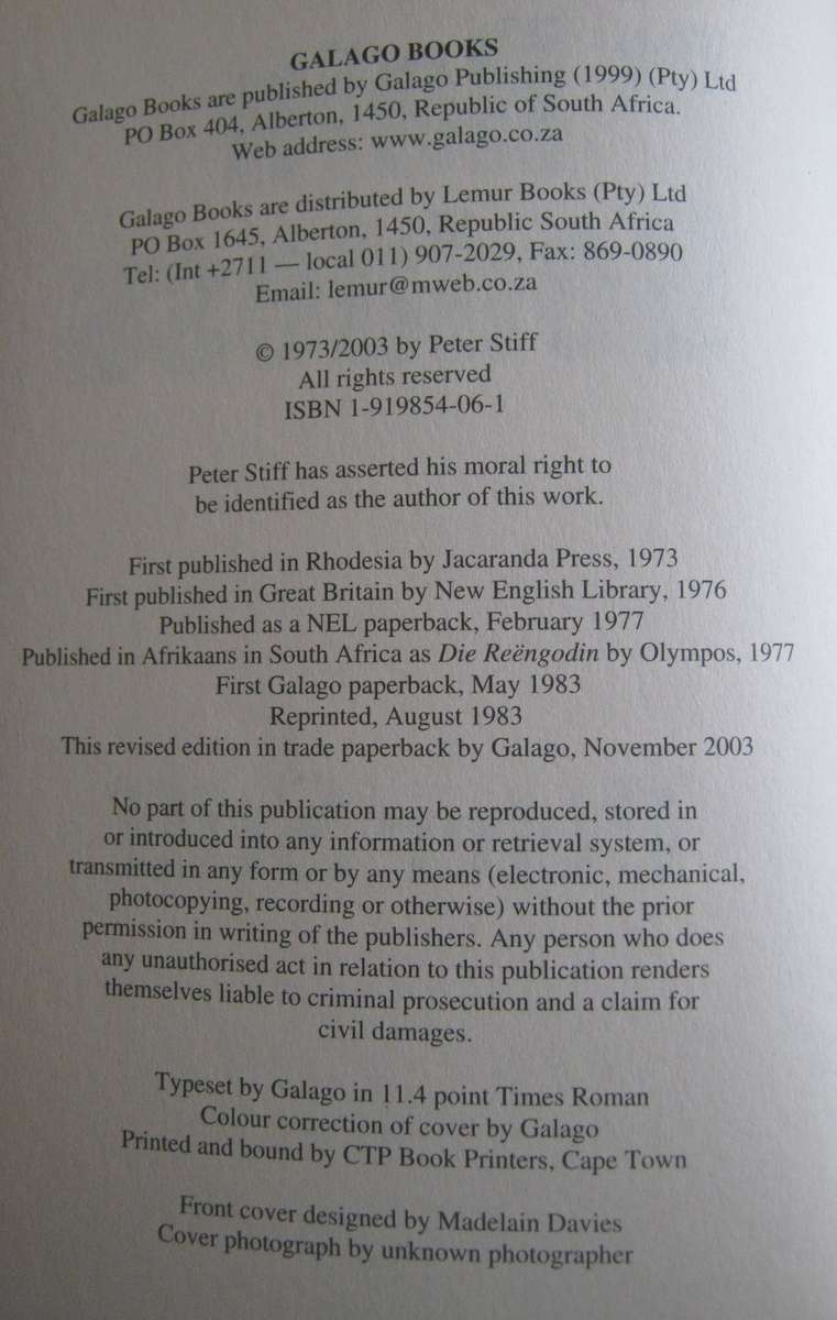 The Rain Goddess Peter Stiff