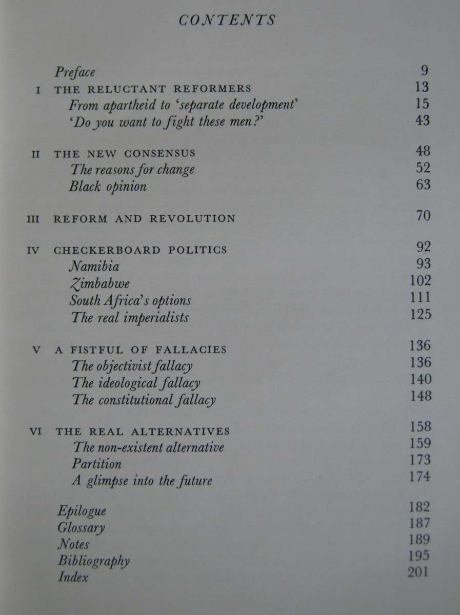 South Africa After Vorster Prof. M T W Arnheim