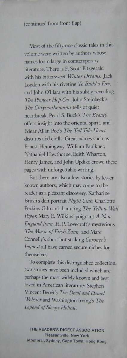Readers Digest Great American Short Stories - Selected by the Editors of The Readers Digest