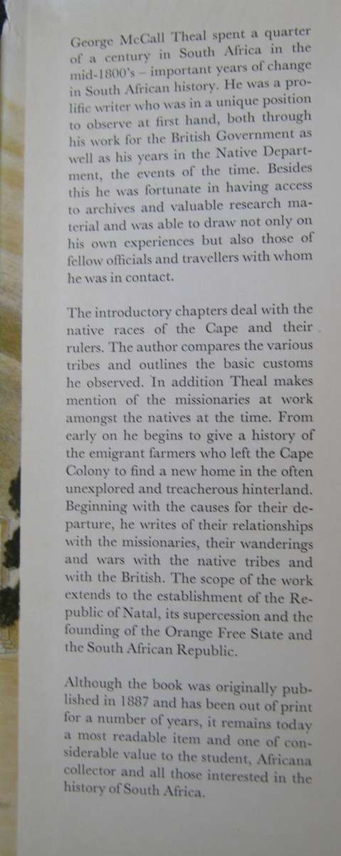 History of the Boers in South Africa or The Wanderings and Wars of the Emigrant Farmers G M Theal