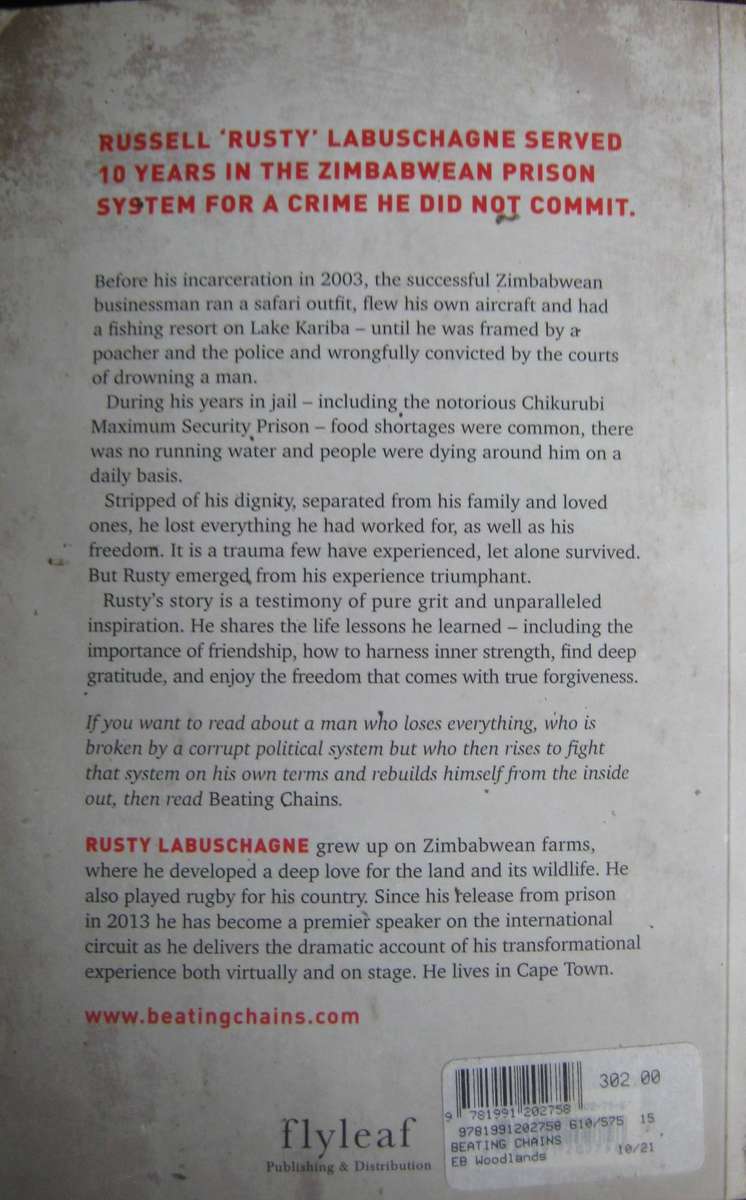 Beating Chains Victory Over Injustice Rusty Labuschagne
