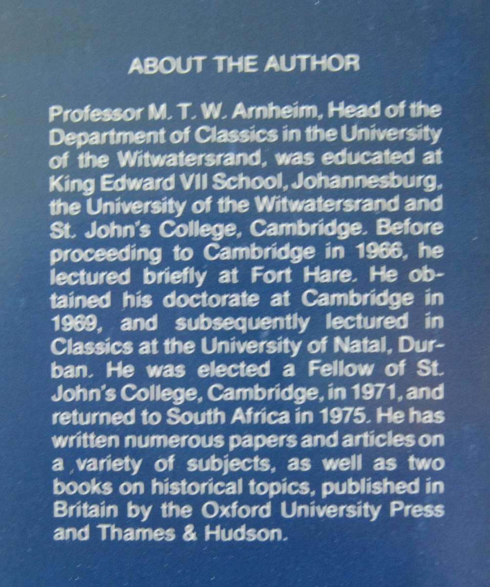 South Africa After Vorster Prof. M T W Arnheim