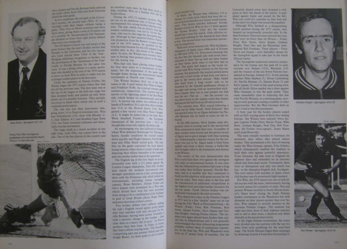 Wits Sport An Illustrated History of Sport at the University of the Witwatersrand Jonty Winch