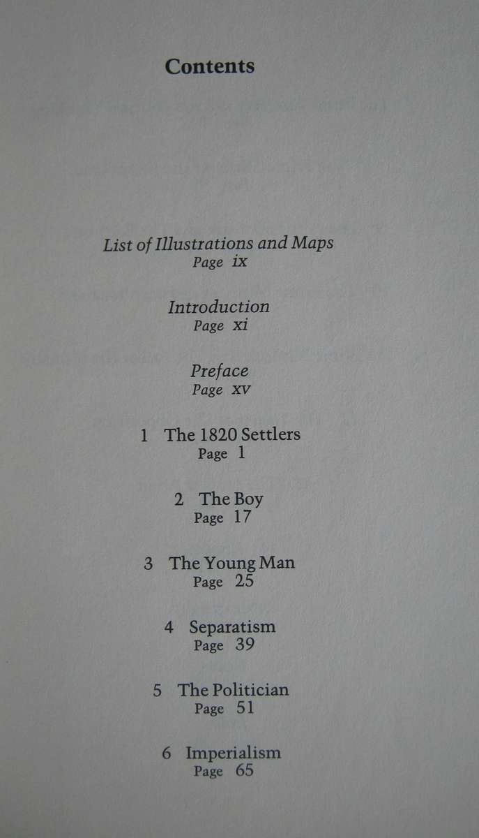 The First Son of South Africa to be Premier Signed by the author: