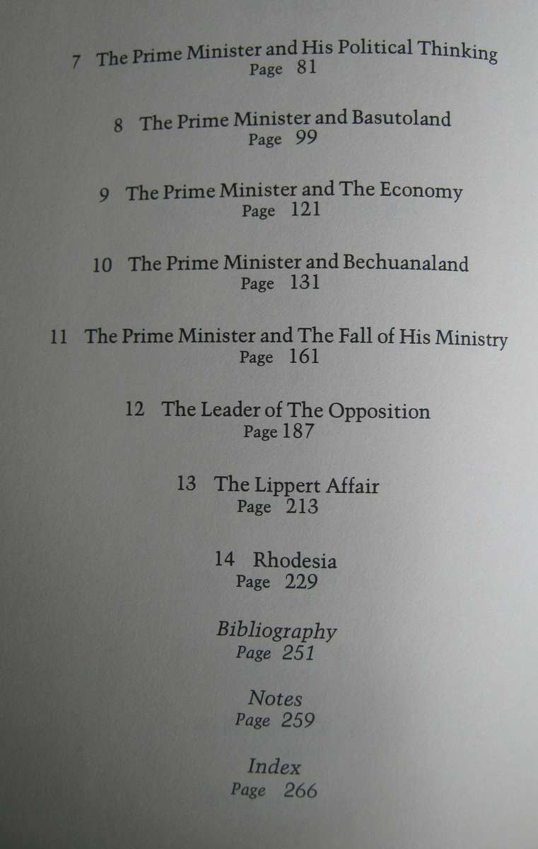 The First Son of South Africa to be Premier Signed by the author: