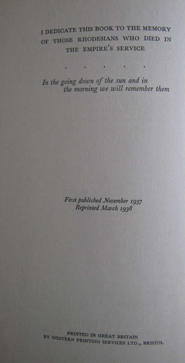 Frontier Patrols A Brief History of the British South African Police and Other Rhodesian Forces