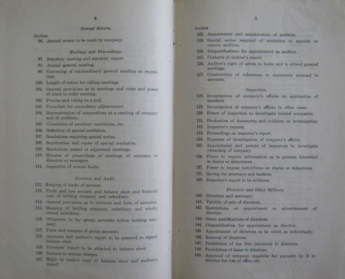 Southern Rhodesia  The Companies Act 1951