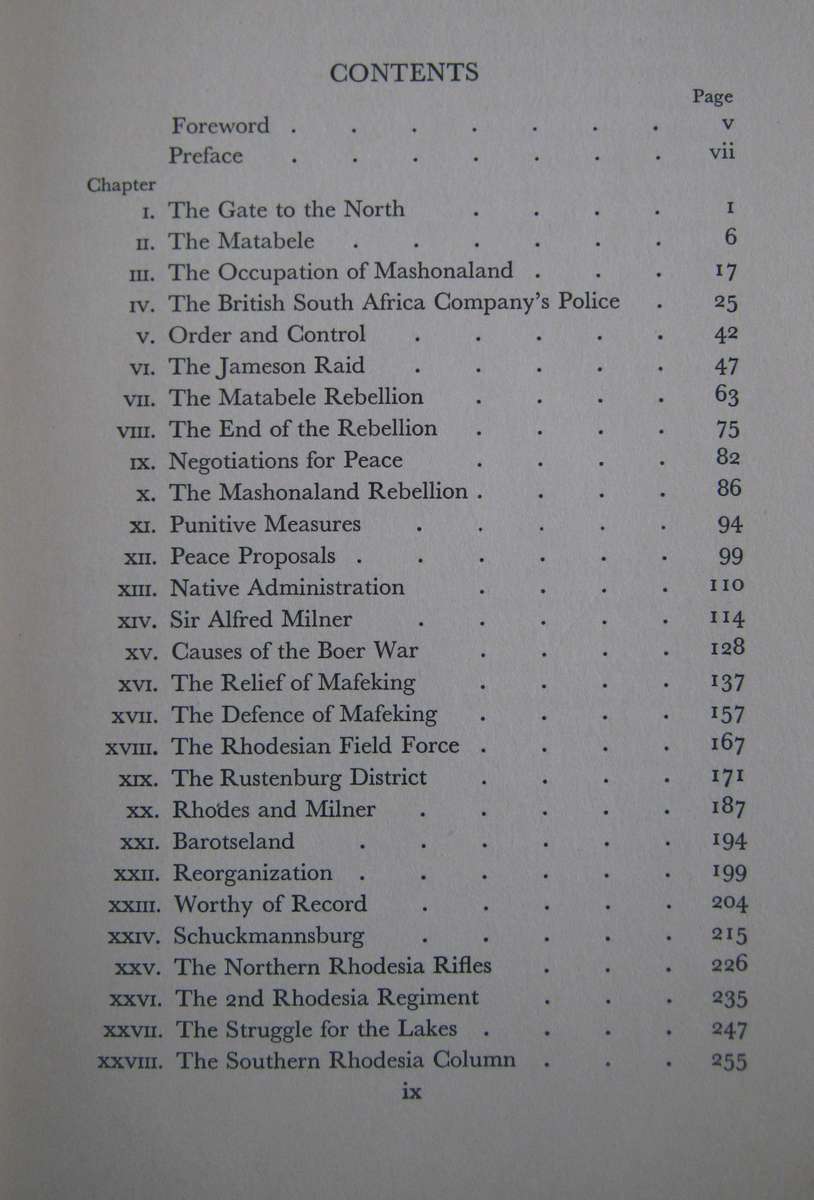 Frontier Patrols A Brief History of the British South African Police and Other Rhodesian Forces