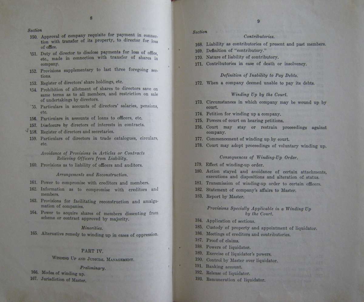 Southern Rhodesia  The Companies Act 1951