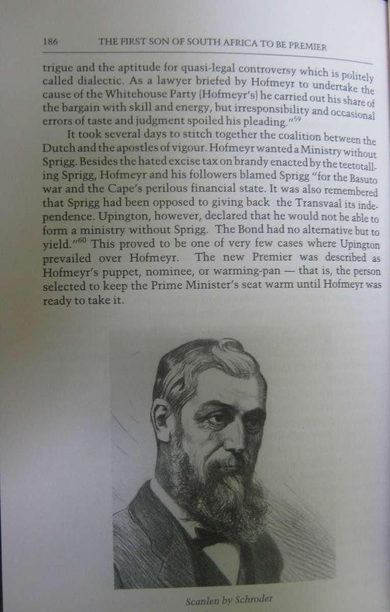 The First Son of South Africa to be Premier Signed by the author: