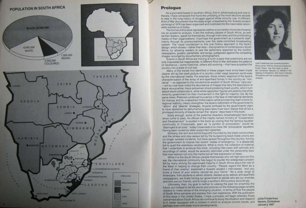 South Africa A Different Kind of War Julie Frederikse