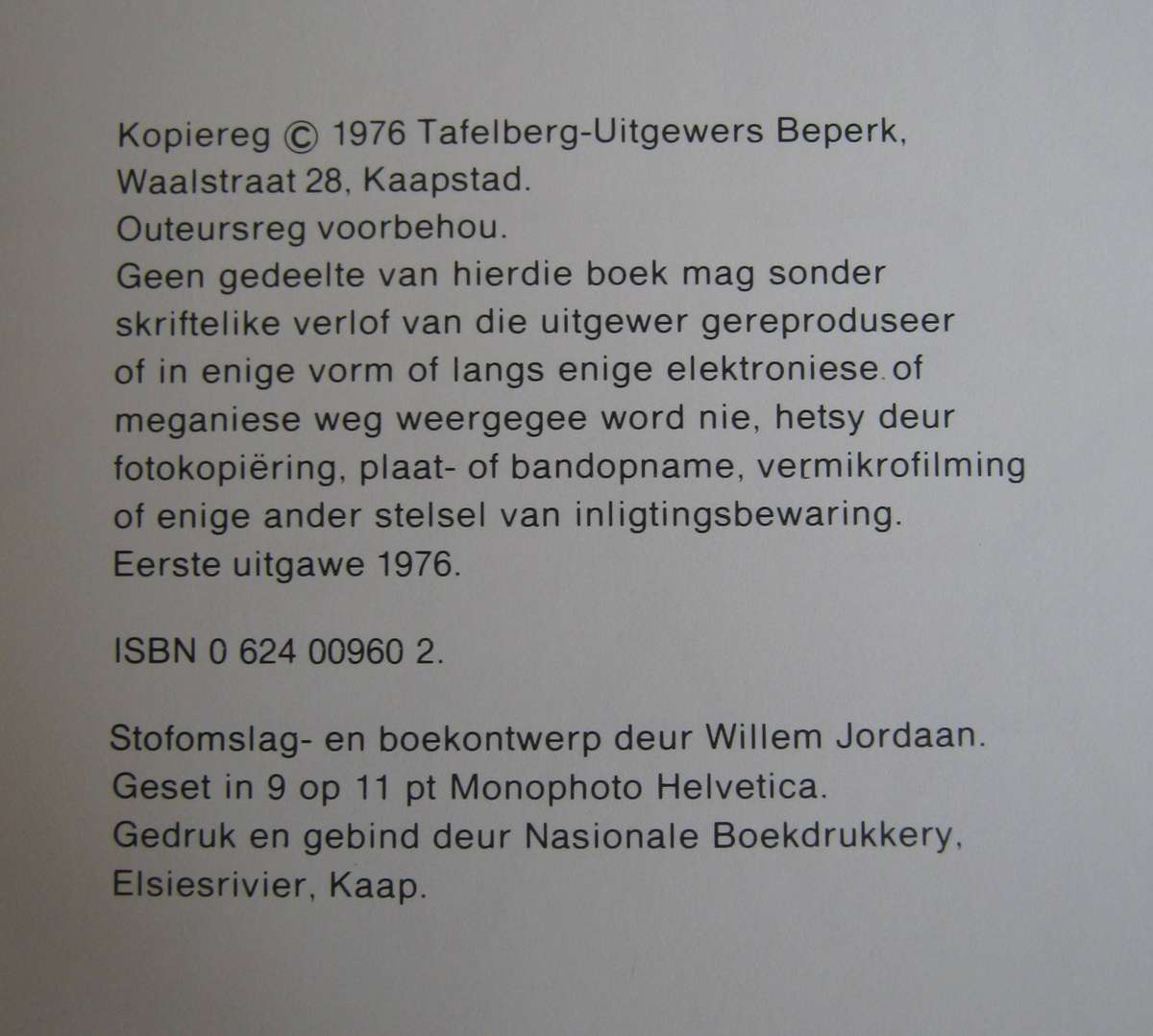 John Vorster 10 Jaar  Signed by John Vorster Dawie en Alf Ries