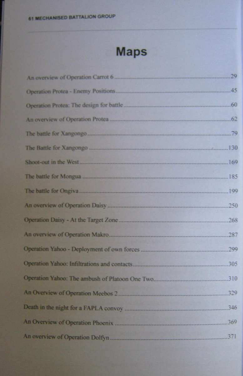 Operation Protea 24 August 1981 including Yahoo, Daisy, Meebos 2, Phoenix & Dolfyn