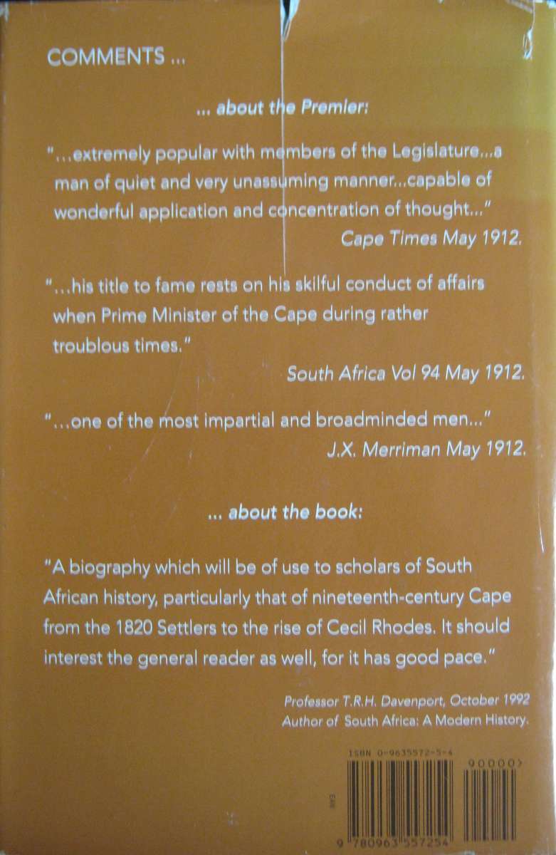 The First Son of South Africa to be Premier Signed by the author: