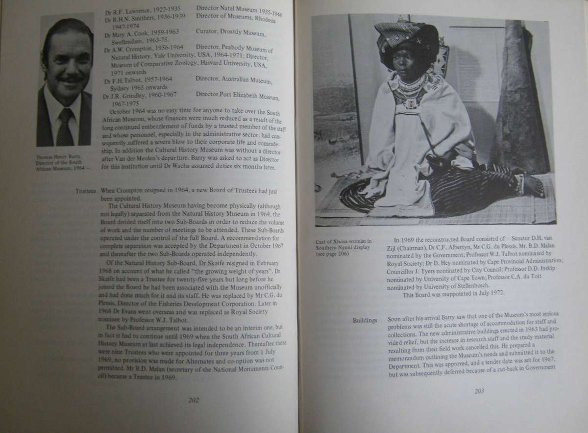 A History of The South African Museum R F H Summers