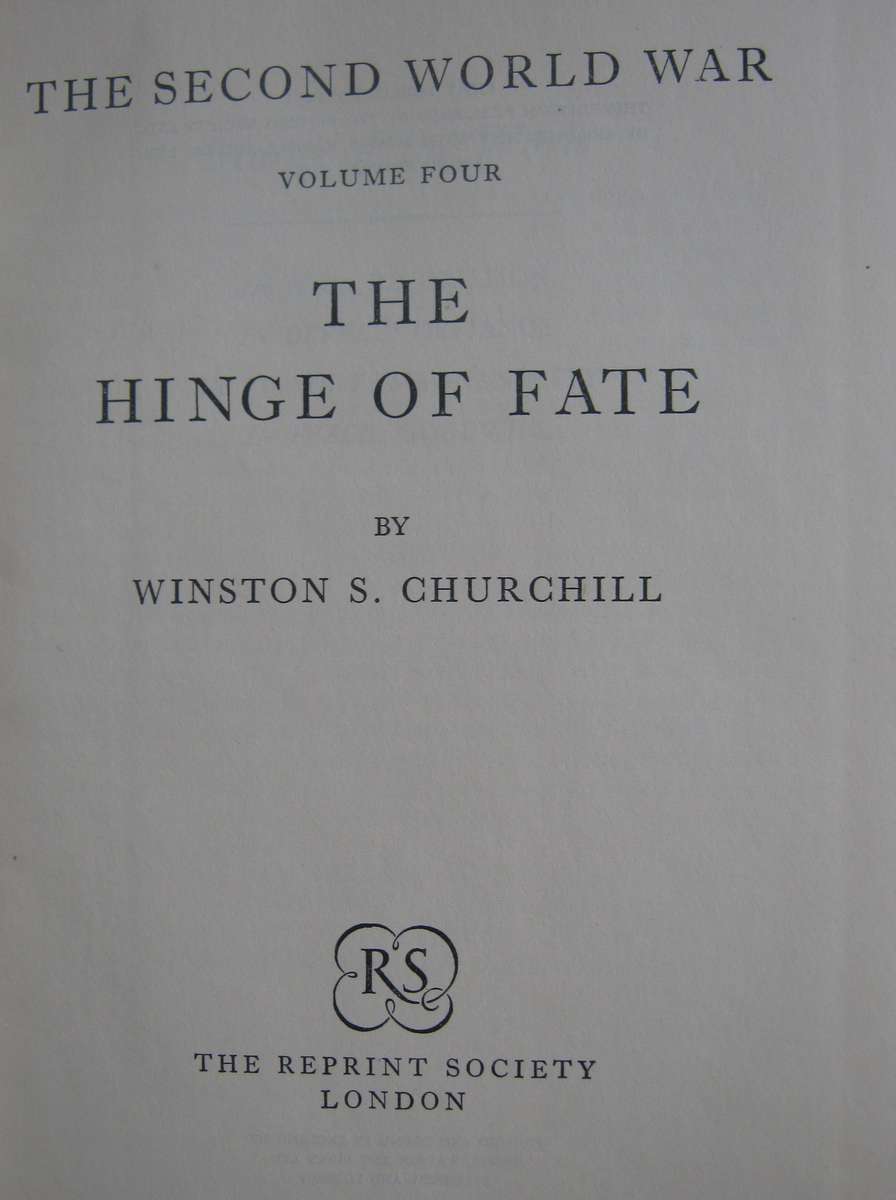 The Second World War Winston Churchill 4 Volumes