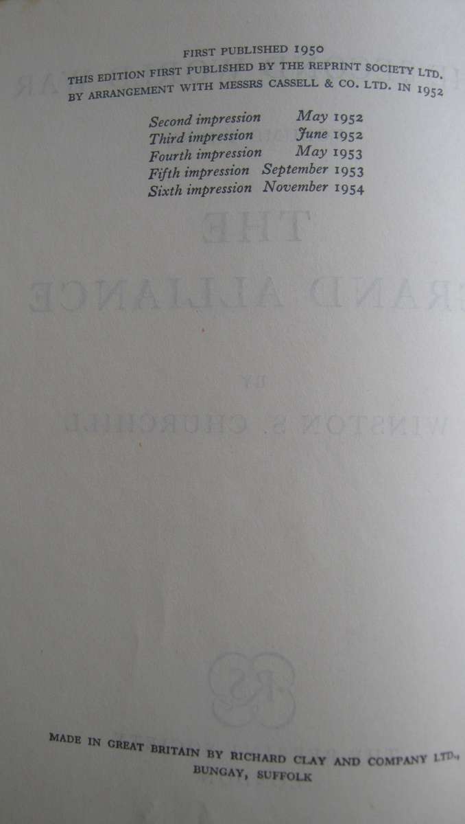 The Second World War Winston Churchill 4 Volumes