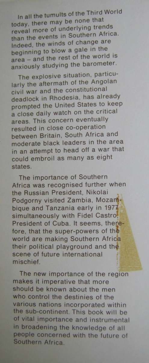 The Tangled Web Leadership & Change in Southern Africa A P J van Rensburg
