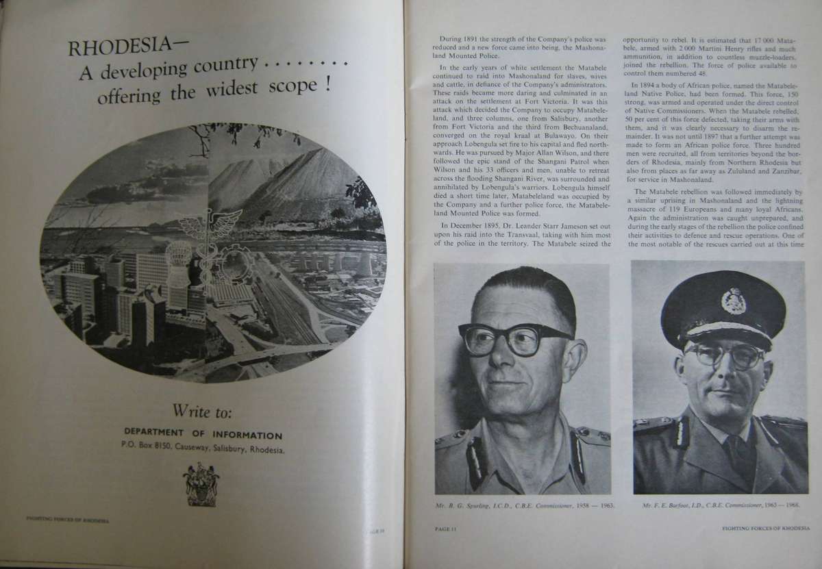 Forces of Rhodesia The Background and the Present State of Vigilance Colin Black