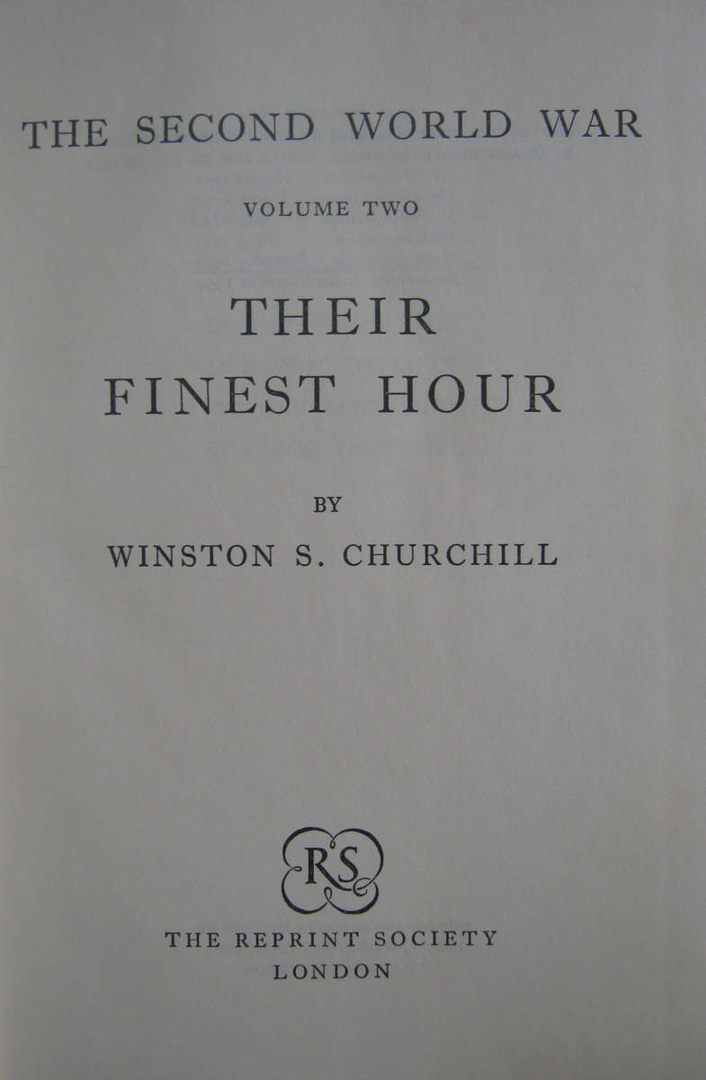 The Second World War Winston Churchill 4 Volumes