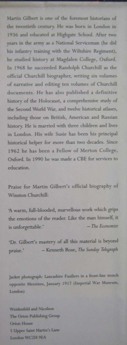 First World War and Second World War  2 Volumes Martin Gilbert