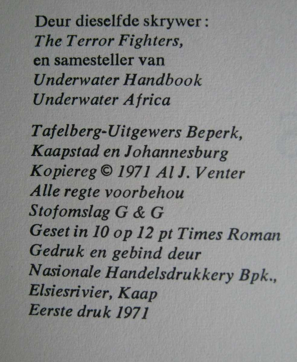 Terroris n Ooggetuieverslag Al J Venter