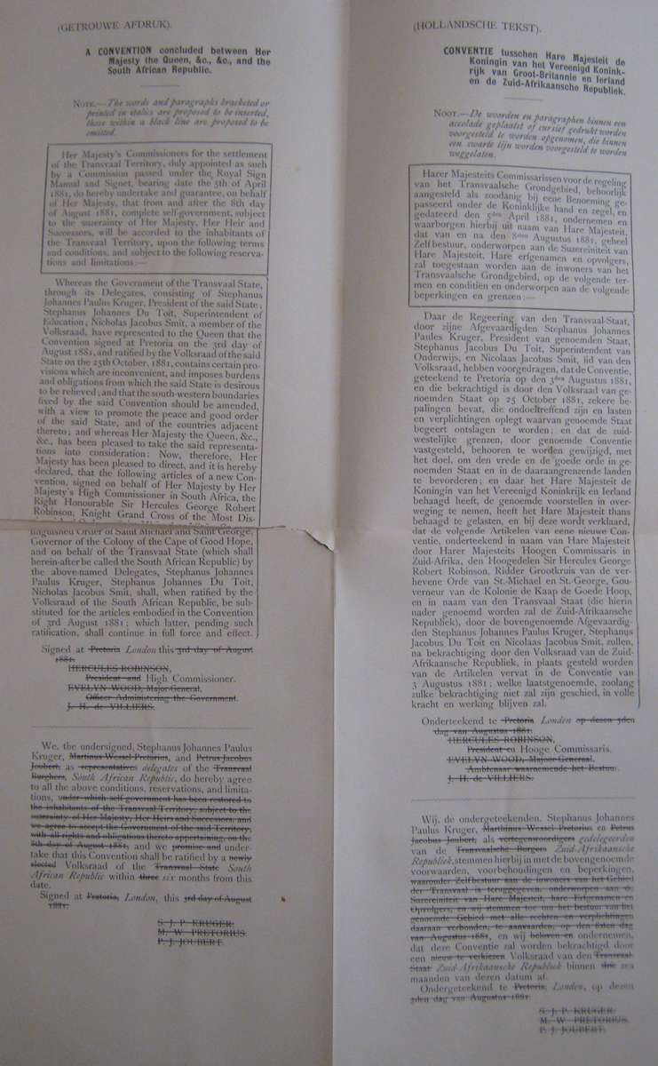 De Eerste Annexatie van de Transvaal  Dr W J Leyds