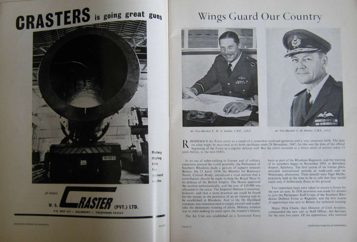 Forces of Rhodesia The Background and the Present State of Vigilance Colin Black